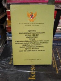 Majelis Permusyawaratan Rakyat Republik Indonesia