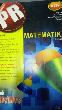 Matematika kelas IX untuk SMP/ MTs PR