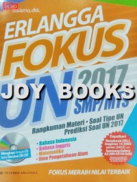 Erlangga Fokus UN 2017 SMP/MTs : Rangkuman Materi dan soal UN 2017