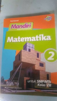 Mandiri Matematika 2 untuk SMP/MTs Kelas VIII