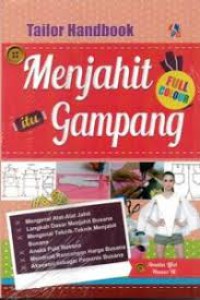 Tailor Handbook : Menjahit itu gampang