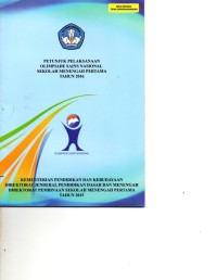 Petunjuk Pelaksanaan Olimpiade Sains Nasioanal sekolah menengah Pertama tahun 2016